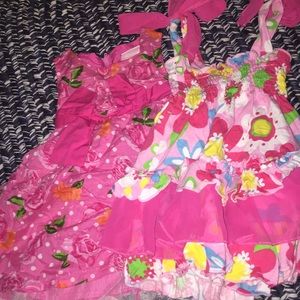 2 baby girl dresses sizes 12-18mo